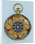 A Swiss gold, enamel and jewelled hunter-cased Jacquemart repeating watch by Anonymous