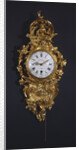 A bronze gilded clock, cartel Louis XV, St. Germain by Anonymous
