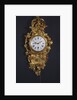 A bronze gilded clock, cartel Louis XV, St. Germain by Anonymous