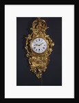 A bronze gilded clock, cartel Louis XV, St. Germain by Anonymous