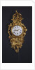 A bronze gilded clock, cartel Louis XV, St. Germain by Anonymous