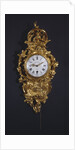 A bronze gilded clock, cartel Louis XV, St. Germain by Anonymous