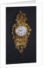 A bronze gilded clock, cartel Louis XV, St. Germain by Anonymous