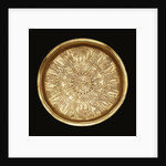 A gold engraved paten by Anonymous