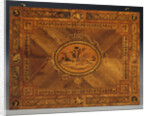 Detail of a North Italian ebony, olivewood, fruitwood and marquetry writing table by Anonymous