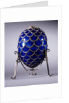 Faberge Pine Cone egg in its stand, workmaster Michael Evlampievich Perchin by Anonymous