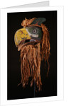 A Kwakiutl Thunderbird Mask of red cedar by Anonymous