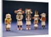 Five Hopi cottonwood Kachina dolls by Anonymous