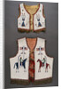 A Plains beaded hide child's vest and a Sioux pictorial beaded vest by Anonymous
