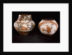 Two Zia polychrome jars by Anonymous