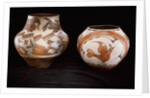 Two Zia polychrome jars by Anonymous