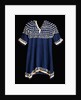 A Hunkpapa Sioux girl's dress of blue wool cloth trimmed with cowrie shells by Anonymous