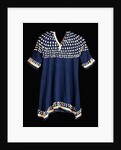 A Hunkpapa Sioux girl's dress of blue wool cloth trimmed with cowrie shells by Anonymous