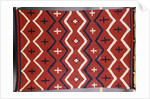 A late classic Navajo wearing blanket by Anonymous