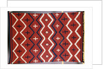 A late classic Navajo wearing blanket by Anonymous