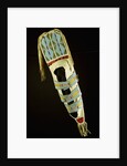 Crow beaded hide cradleboard by Anonymous