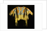 A Southern Cheyenne quilled and fringed hide warrior's shirt by Anonymous