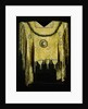 An Apache beaded and fringed buckskin poncho by Anonymous