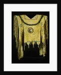 An Apache beaded and fringed buckskin poncho by Anonymous