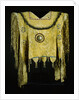 An Apache beaded and fringed buckskin poncho by Anonymous