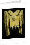 An Apache beaded and fringed buckskin poncho by Anonymous