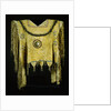 An Apache beaded and fringed buckskin poncho by Anonymous