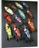 A group of CIJ clockwork painted tinplate Alfa Romeo P2 racing cars, late 1920s by Anonymous