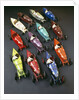A group of CIJ clockwork painted tinplate Alfa Romeo P2 racing cars, late 1920s by Anonymous