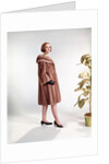 1960s Woman Wearing Fur Mink Coat by Anonymous