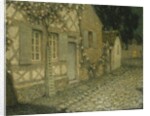 The Gardener's House in the Moonlight, Gerberoy by Henri Le Sidaner