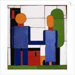 Man and Woman with Intersecting Arms by Franz Wilhelm Seiwert