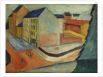 Our Street with a Riding Horse, Bonn by August Macke