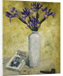 Irises in a Tall Vase by Christopher Wood