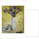 Irises in a Tall Vase by Christopher Wood