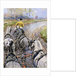 'The Kings Highway', Study from the Box Seat of The Old Berkeley Coach; The Cock Horse Taking Us up Reigate Hill by Gilbert Holiday