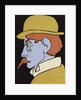 Man with Moustache, Profile by Henri Gaudier-Brzeska
