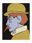 Man with Moustache, Profile by Henri Gaudier-Brzeska