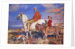 Hilda and Mary at Studland Bay, Dorset by George Spencer Watson