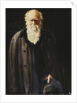 Portrait of Charles Darwin, standing three quarter length by John Collier
