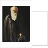 Portrait of Charles Darwin, standing three quarter length by John Collier