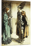 Siegfried meets Gutrune: The Twilight of the Gods by Arthur Rackham