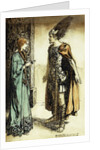 Siegfried meets Gutrune: The Twilight of the Gods by Arthur Rackham