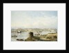 An Extensive View of Lisbon on the River Tejo with the Praca do Terreiro do Paco, the Old Cathedral and the Castelo de S. Jorge by Anonymous