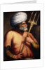 Portrait of Khair el-Din Barbarossa, half-length, holding a Trident by Anonymous