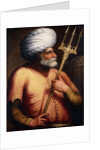 Portrait of Khair el-Din Barbarossa, half-length, holding a Trident by Anonymous