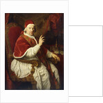 Portrait of Pope Benedict XIV, Seated Three-Quarter-Length, His Right Arm Raised in Benediction by Pierre Subleyras