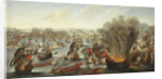 Franco-Spanish Action off the Port of Barcelona in July 1642 attributed to Pierre Puget by Anonymous