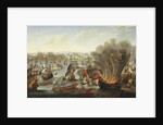 Franco-Spanish Action off the Port of Barcelona in July 1642 attributed to Pierre Puget by Anonymous