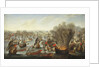 Franco-Spanish Action off the Port of Barcelona in July 1642 attributed to Pierre Puget by Anonymous