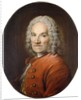 Portrait of Jean-Louis Lemoyne in a Red Coat by Louis M Tocque